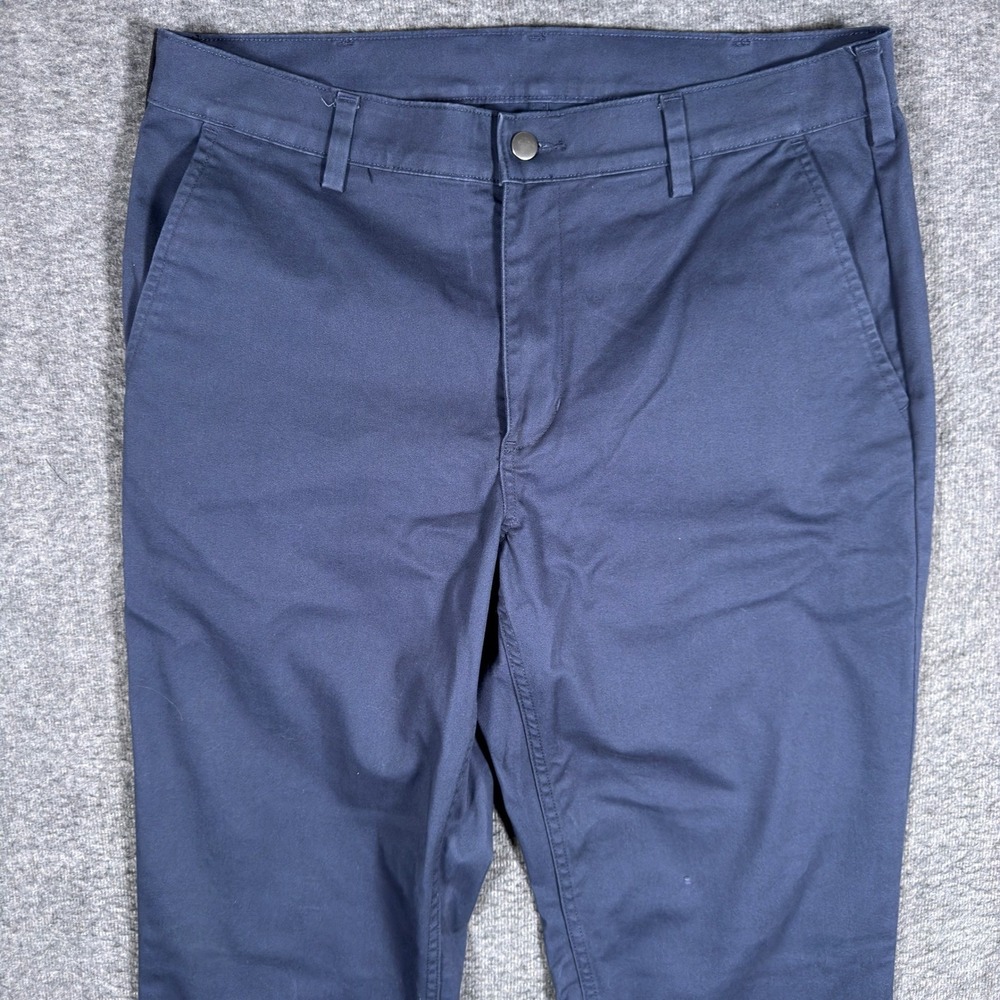 40 Grit Duluth Trading Pants Mens 36x34‎ Navy Blue Standard Twill Chino Stretch